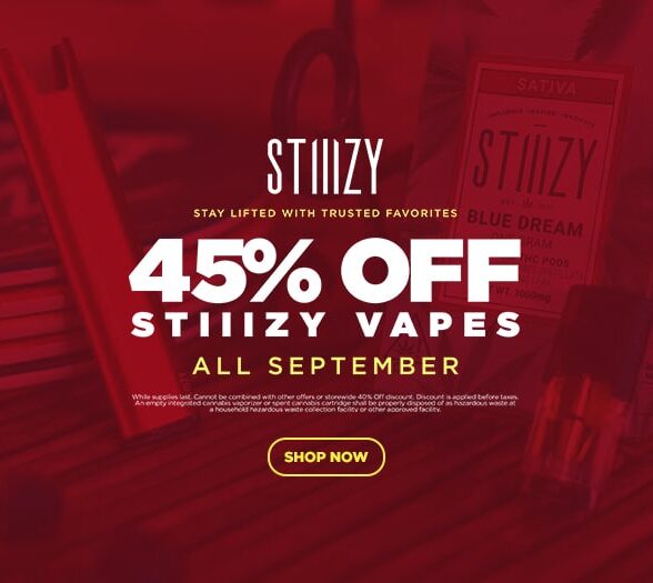 45% Off STIIIZY Vapes
