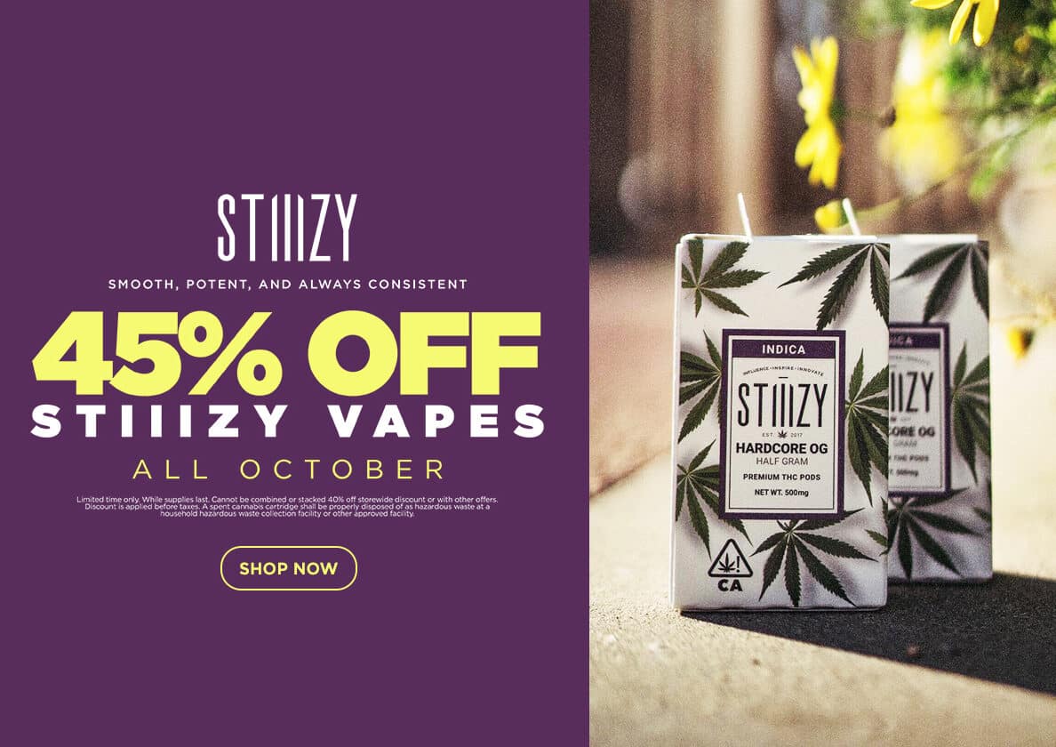45% Off STIIIZY Vapes