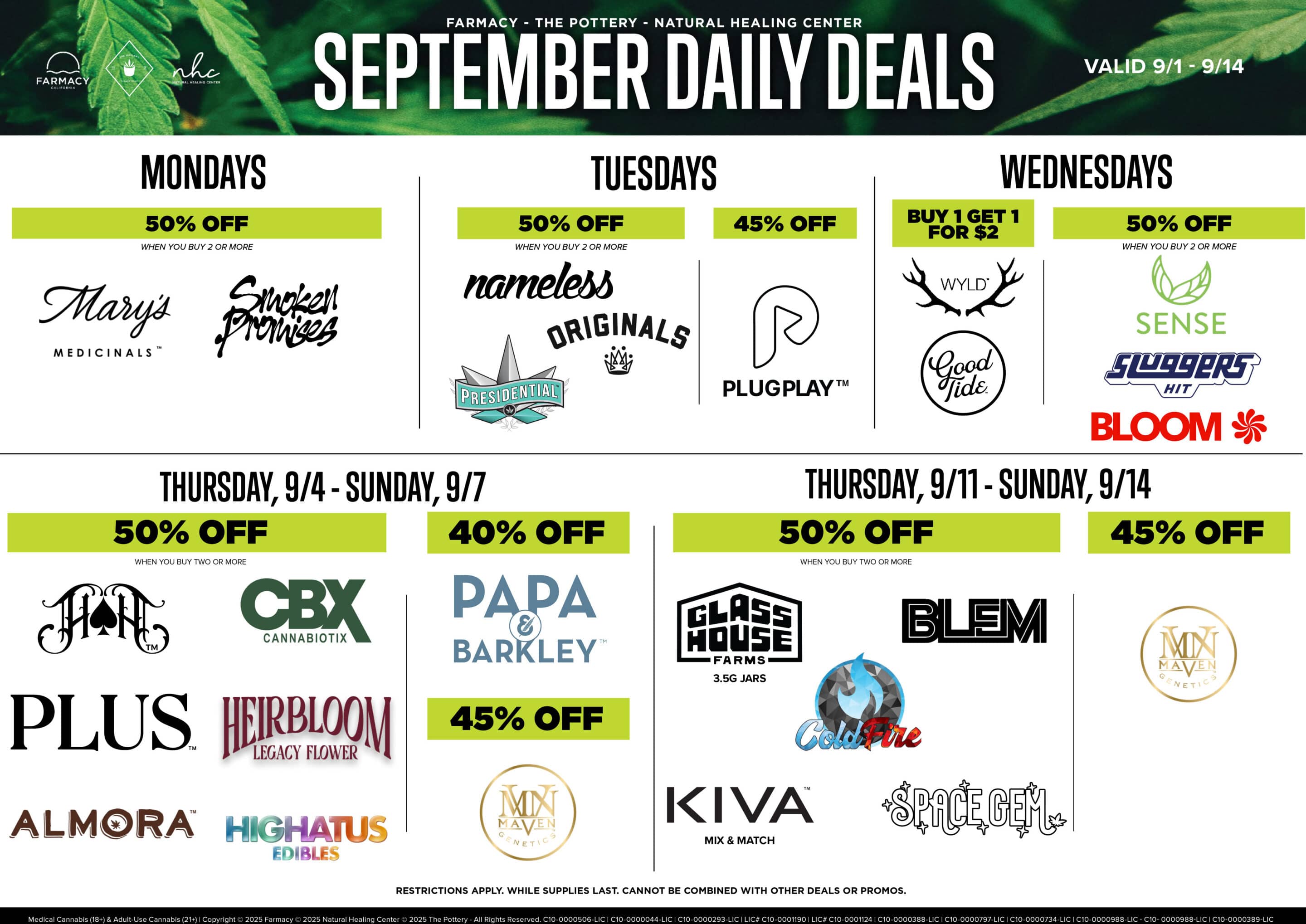 2 Week Promo Calendar