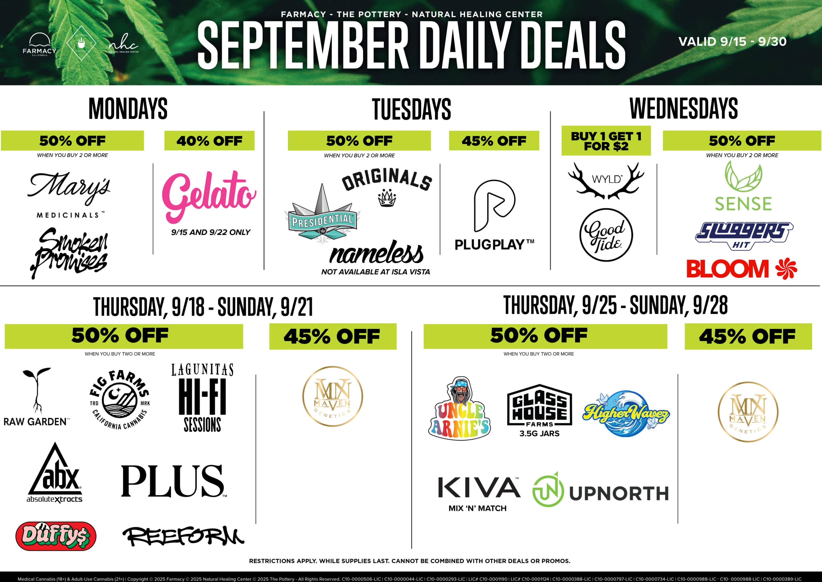 2 Week Promo Calendar