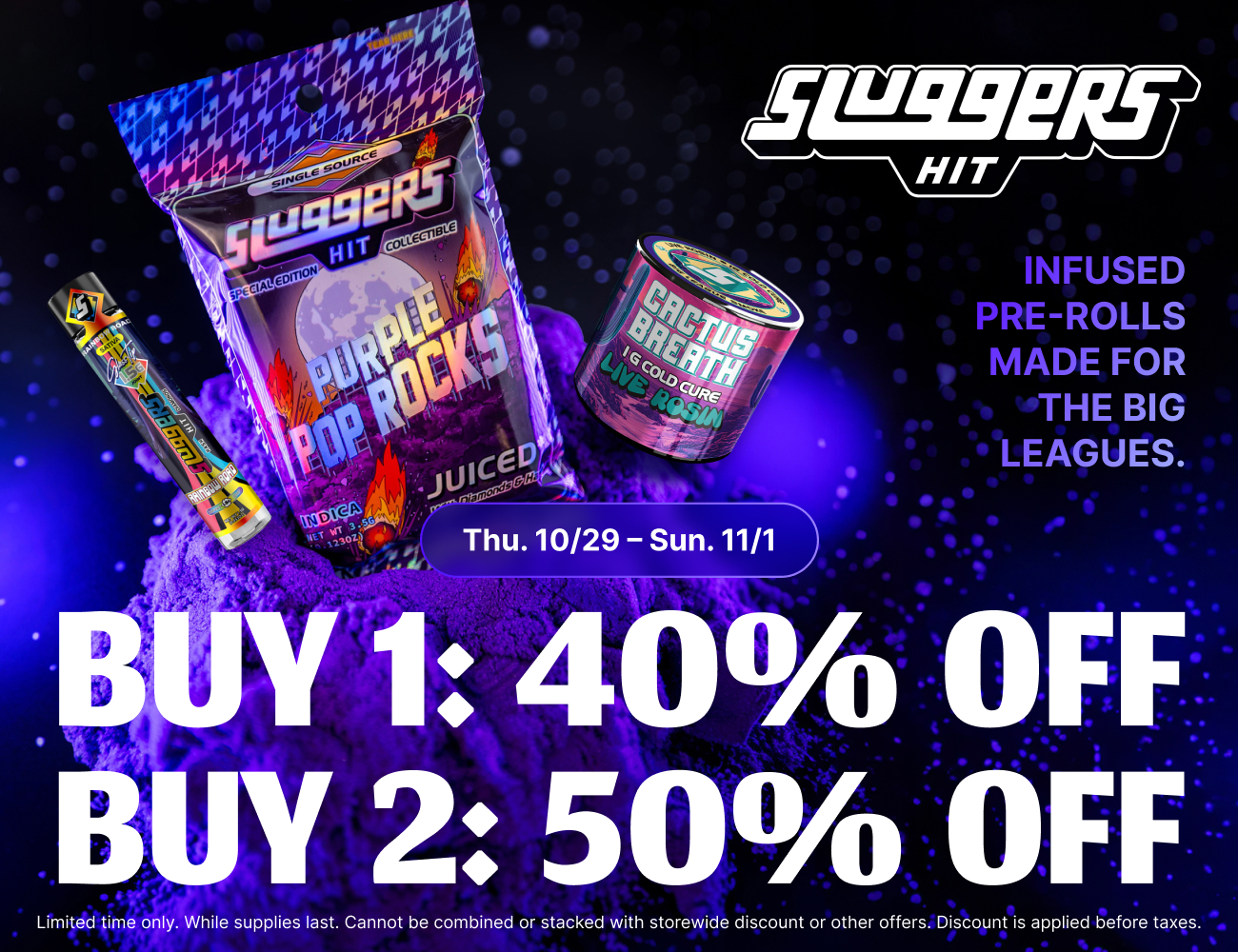 50% Off Sluggers