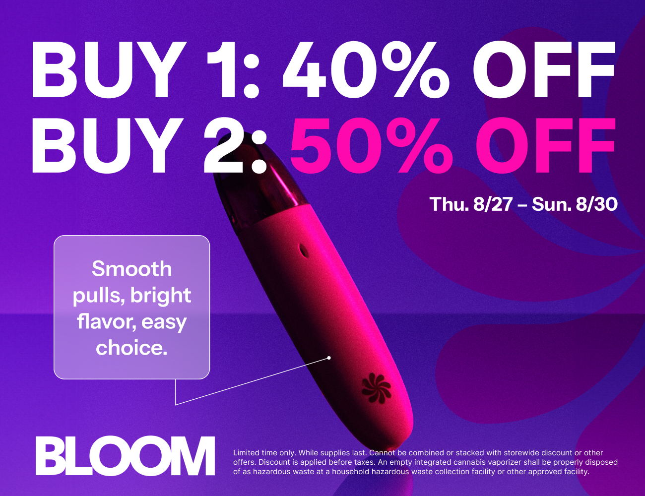 50% Off Bloom