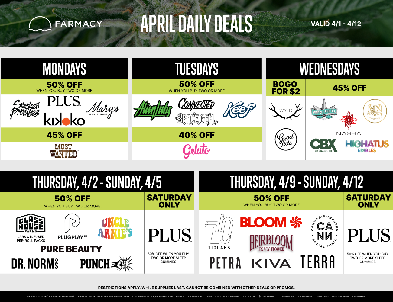 2 Week Promo Calendar