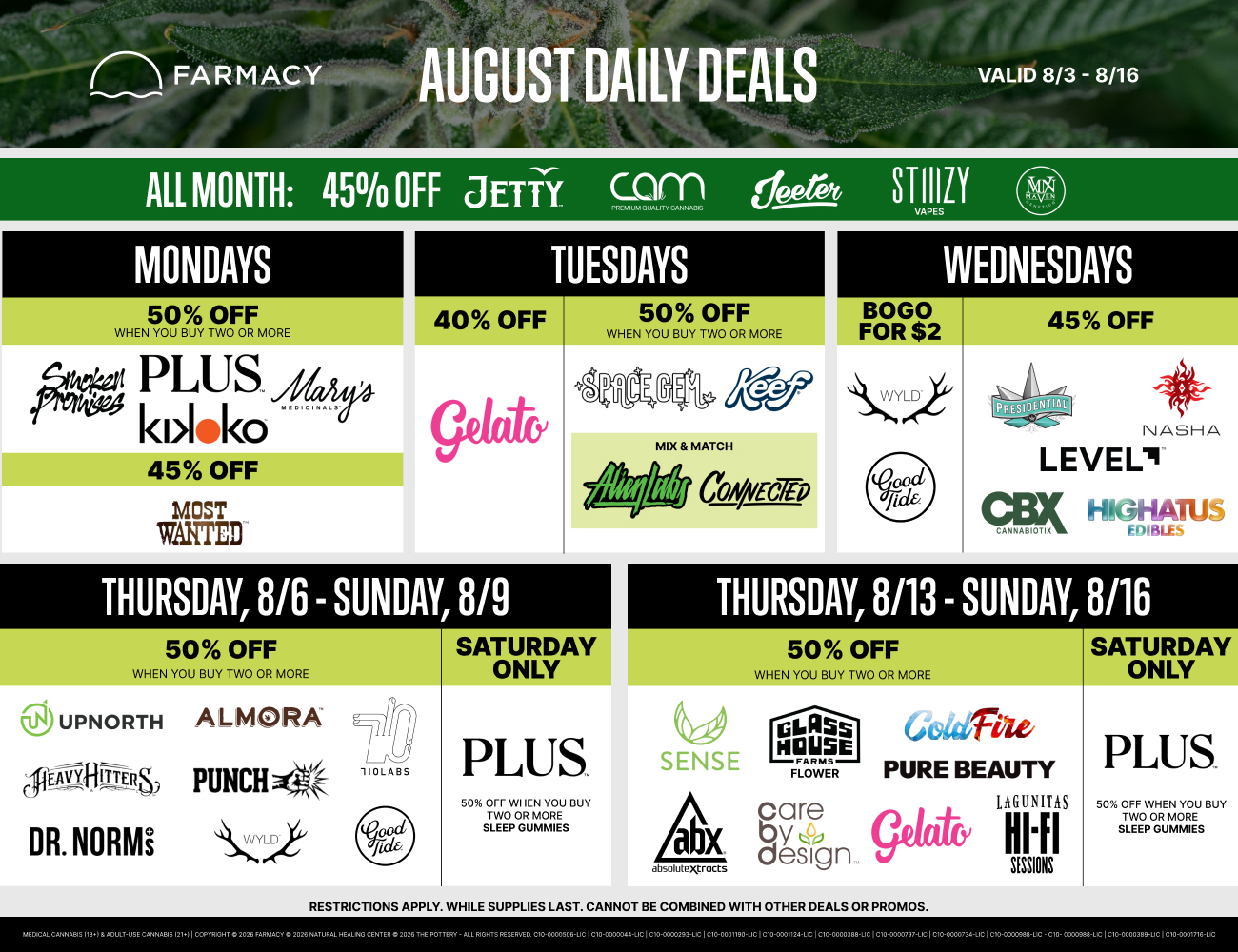 2 Week Promo Calendar