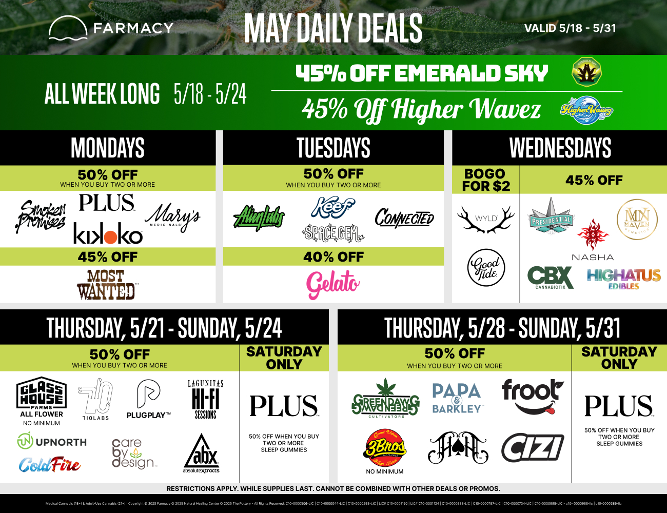 2 Week Promo Calendar