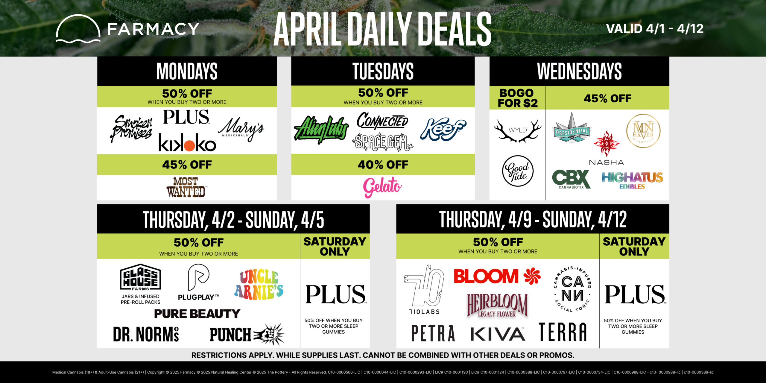 2 Week Promo Calendar