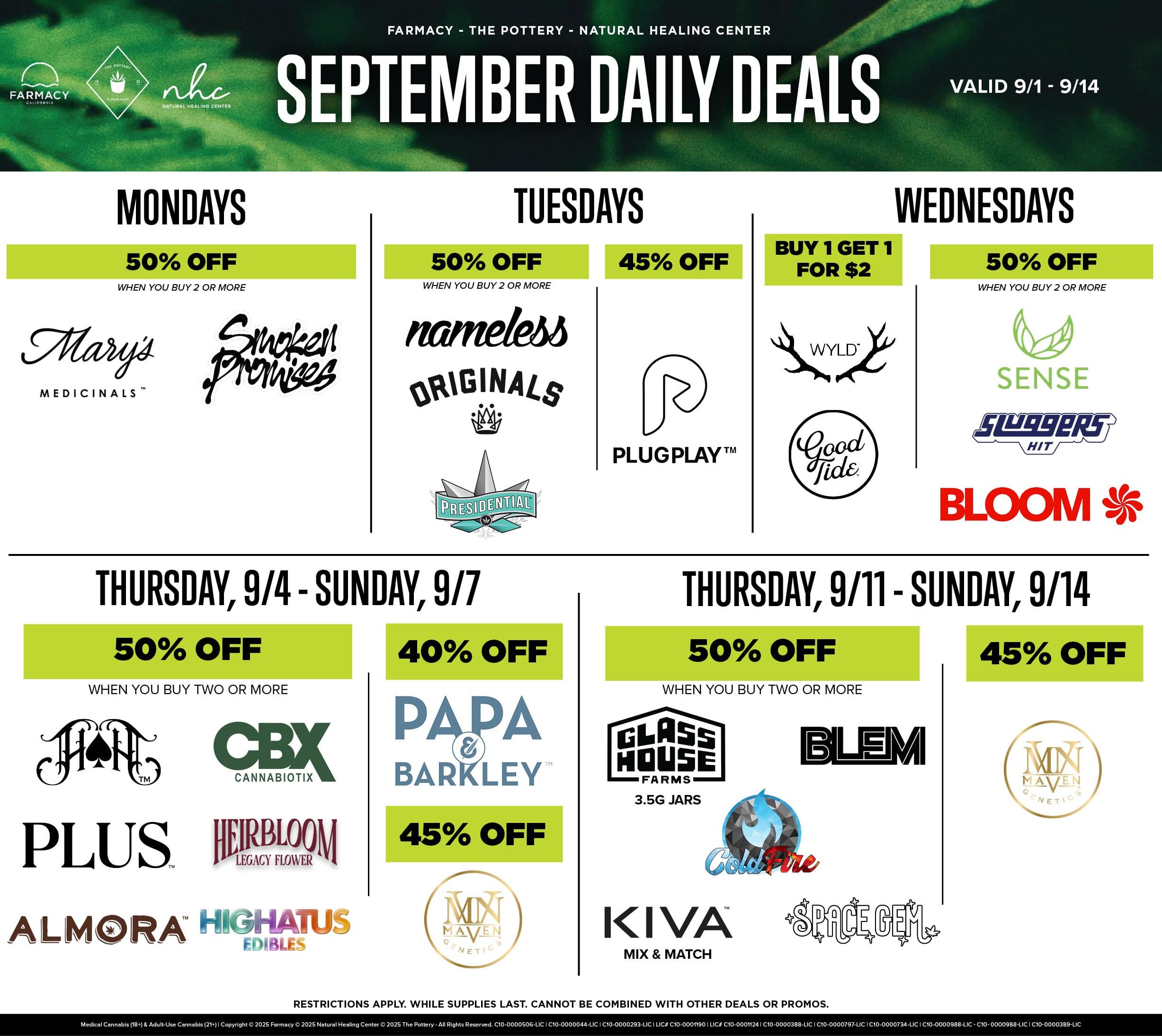 2 Week Promo Calendar