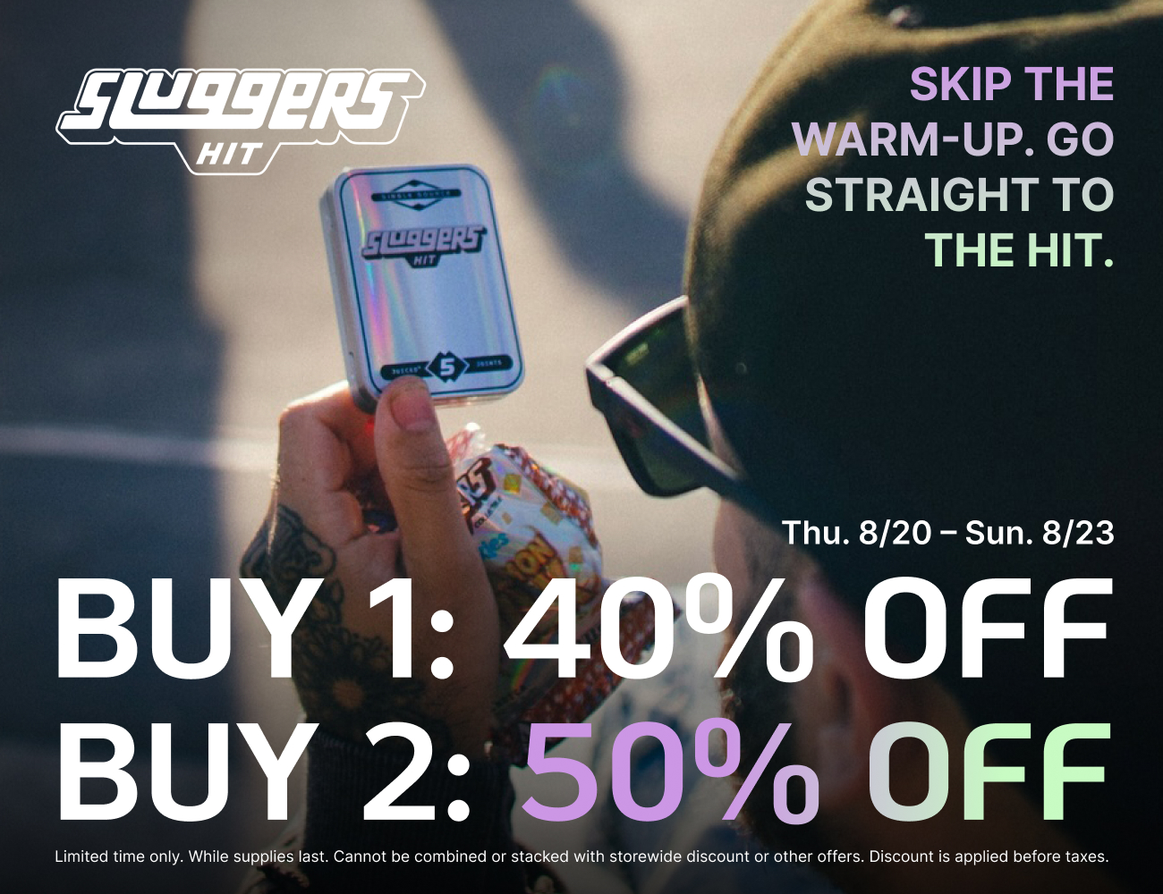 50% Off Sluggers