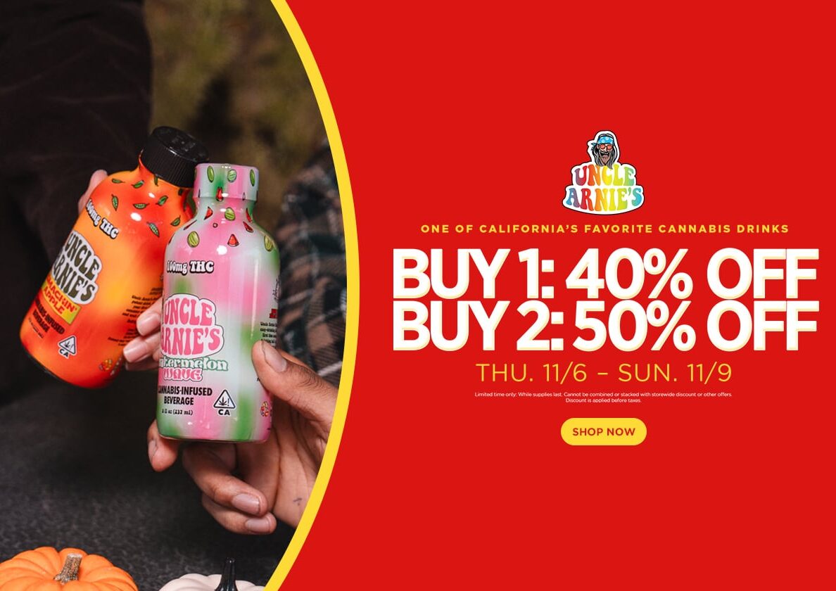 50% Off Uncle Arnie’s Infused Beverages
