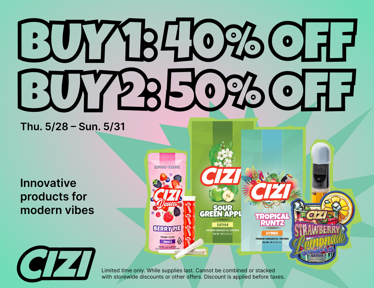 50% Off CIZI