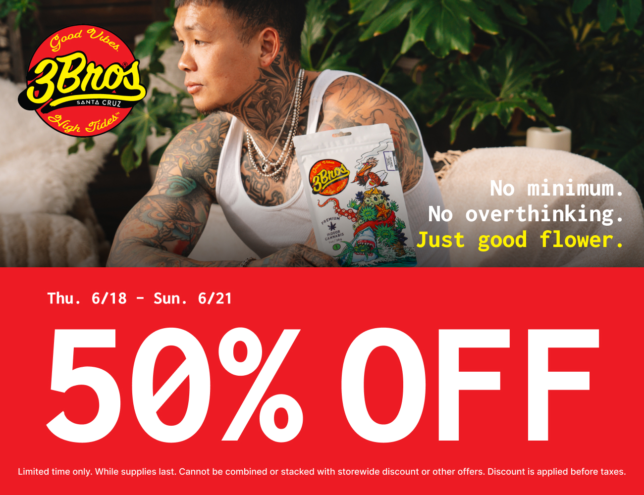 50% Off 3Bros