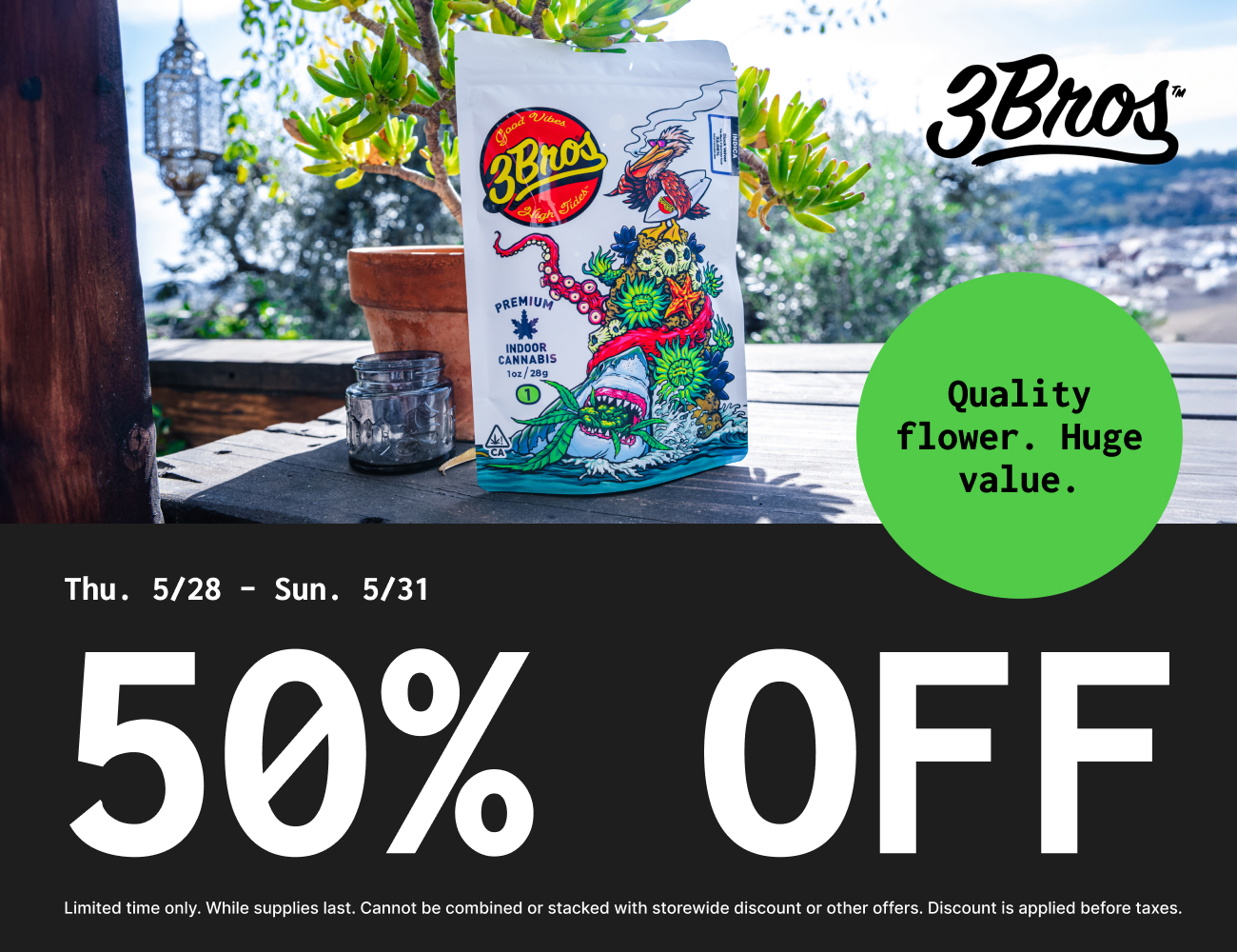 50% Off 3Bros