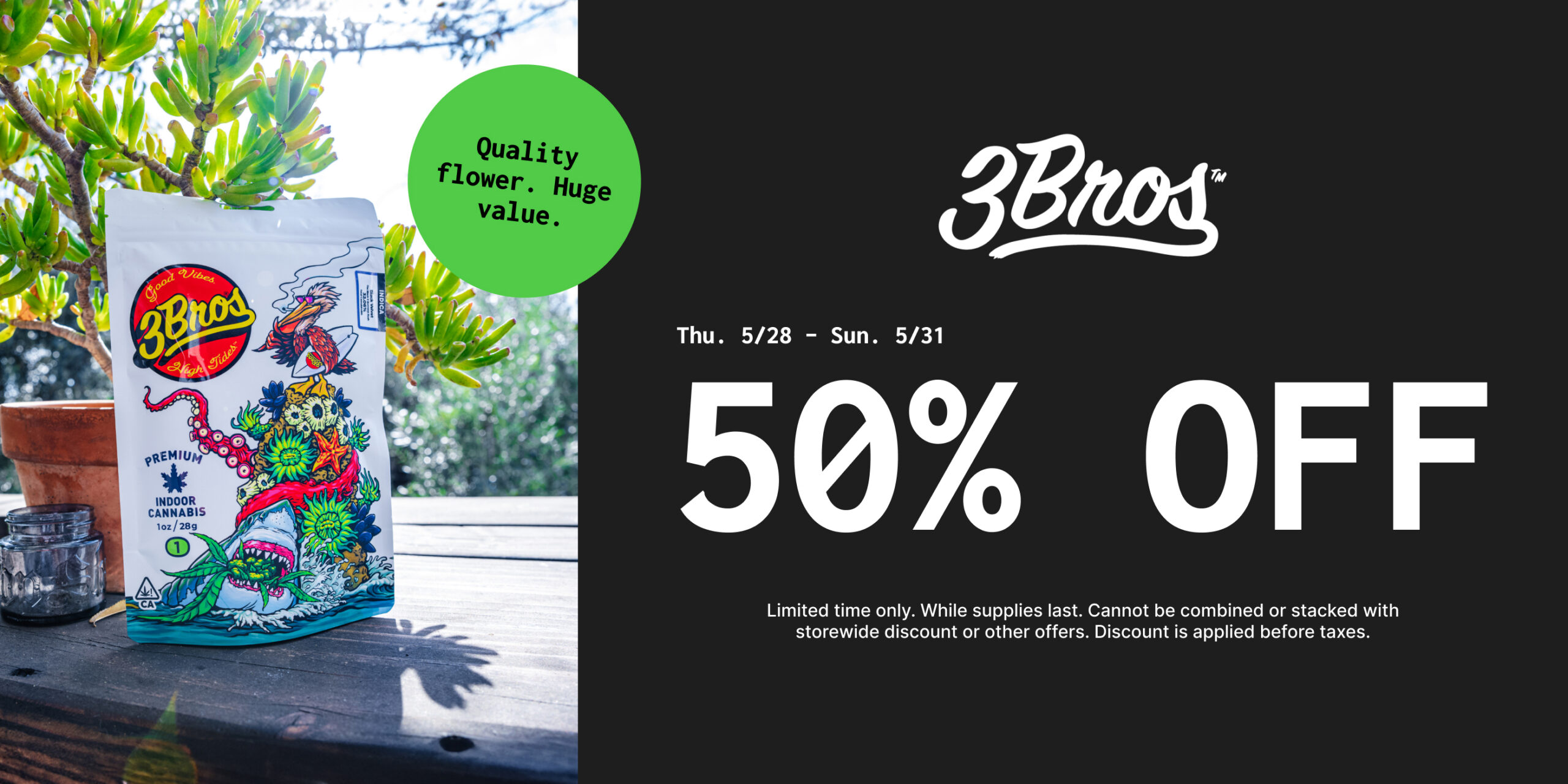 50% Off 3Bros