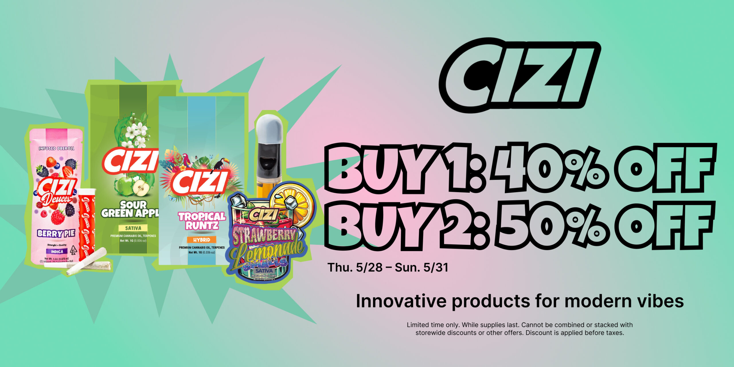 50% Off CIZI