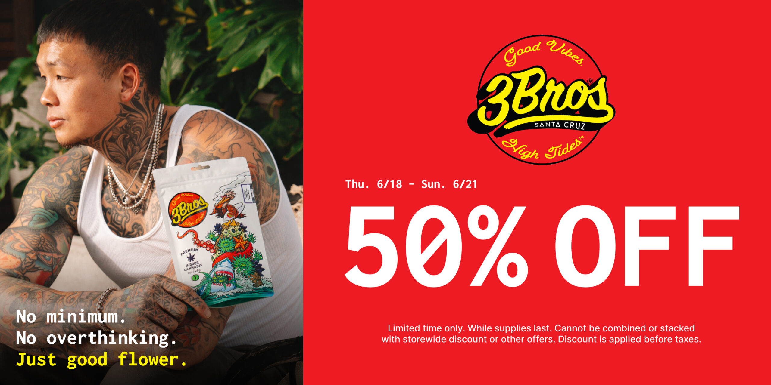 50% Off 3Bros