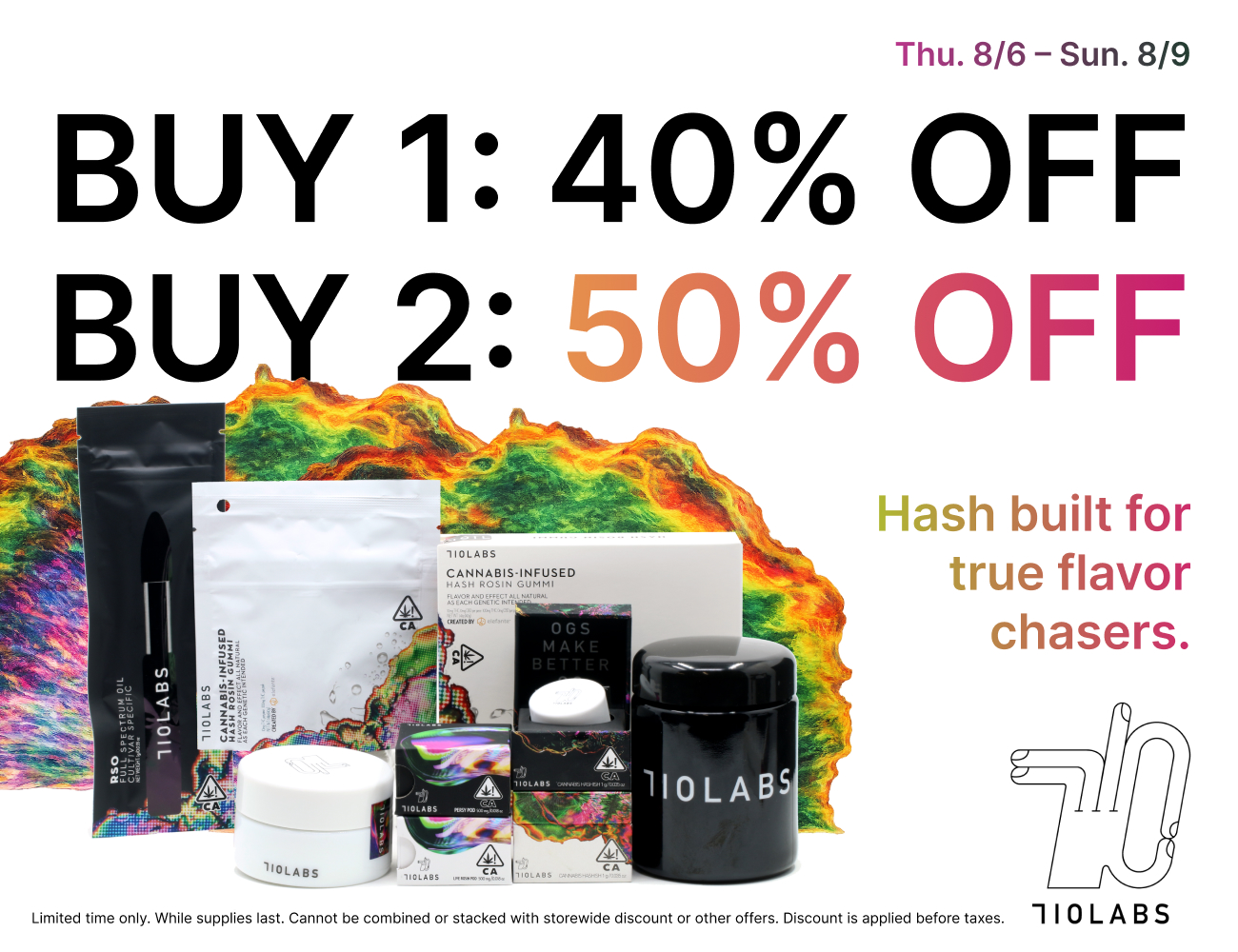 50% Off 710 Labs