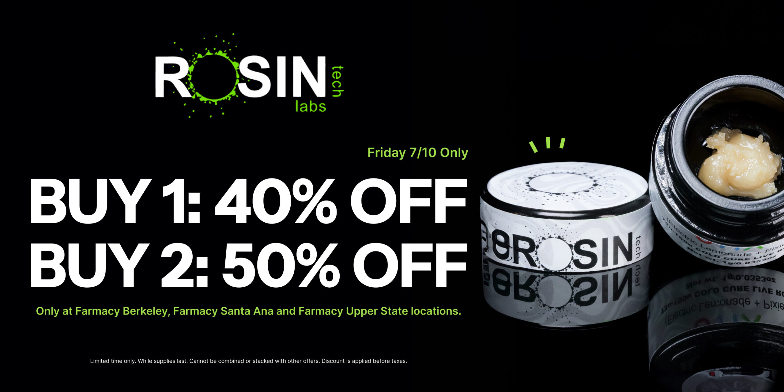 50% Off Rosin Tech Labs