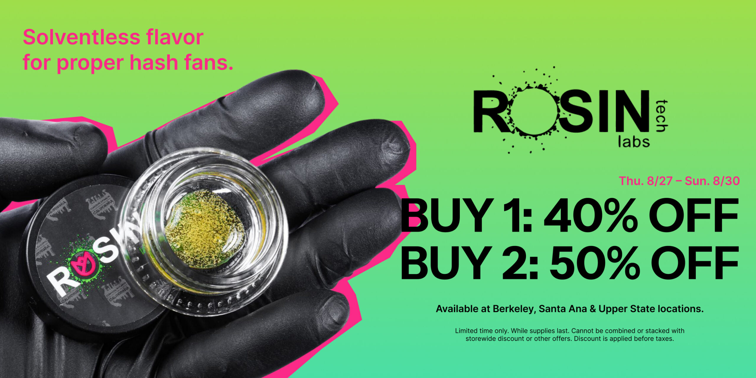 50% Off Rosin Tech Labs