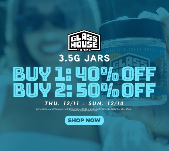 50% Off Glass House Farms Jars