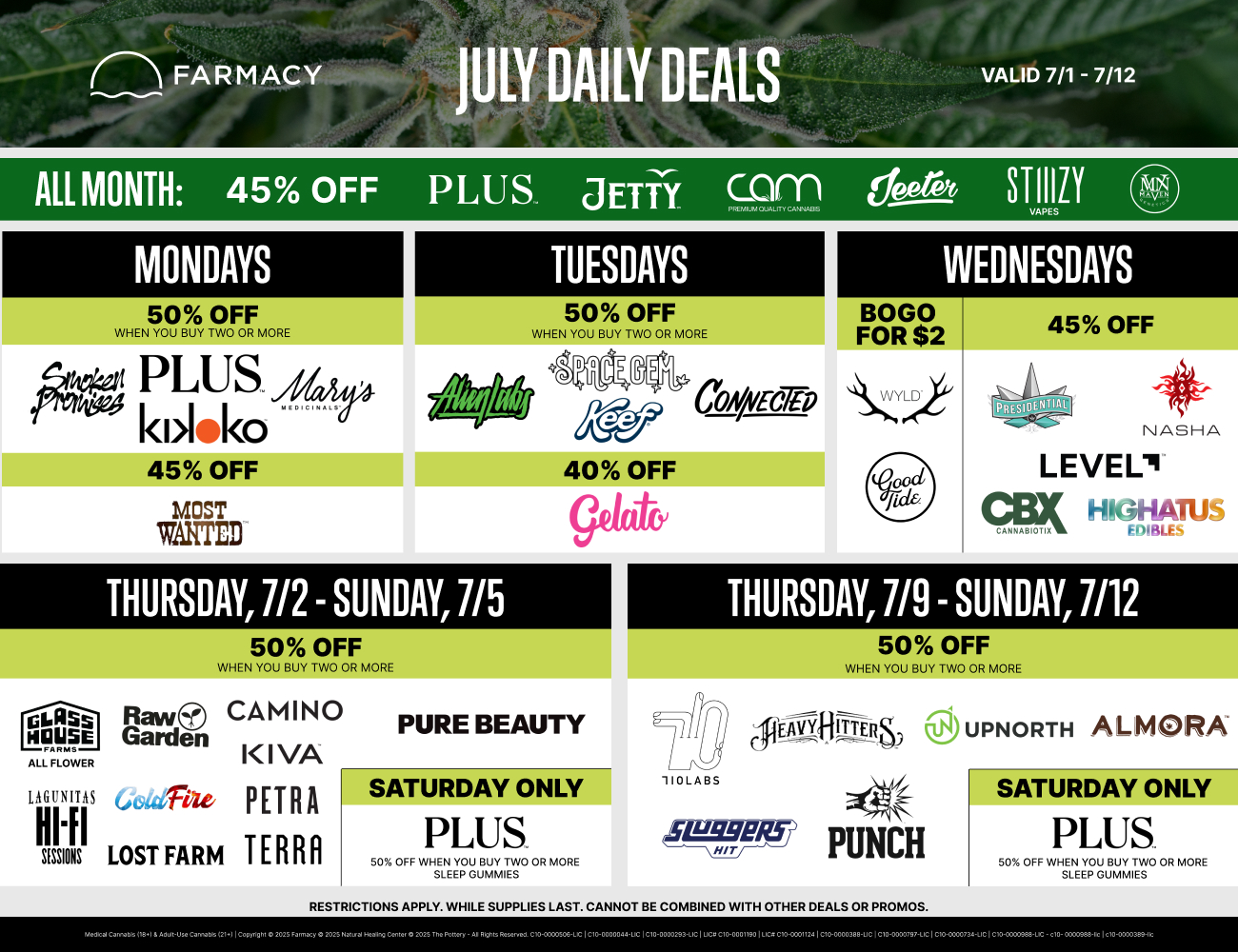 2 Week Promo Calendar