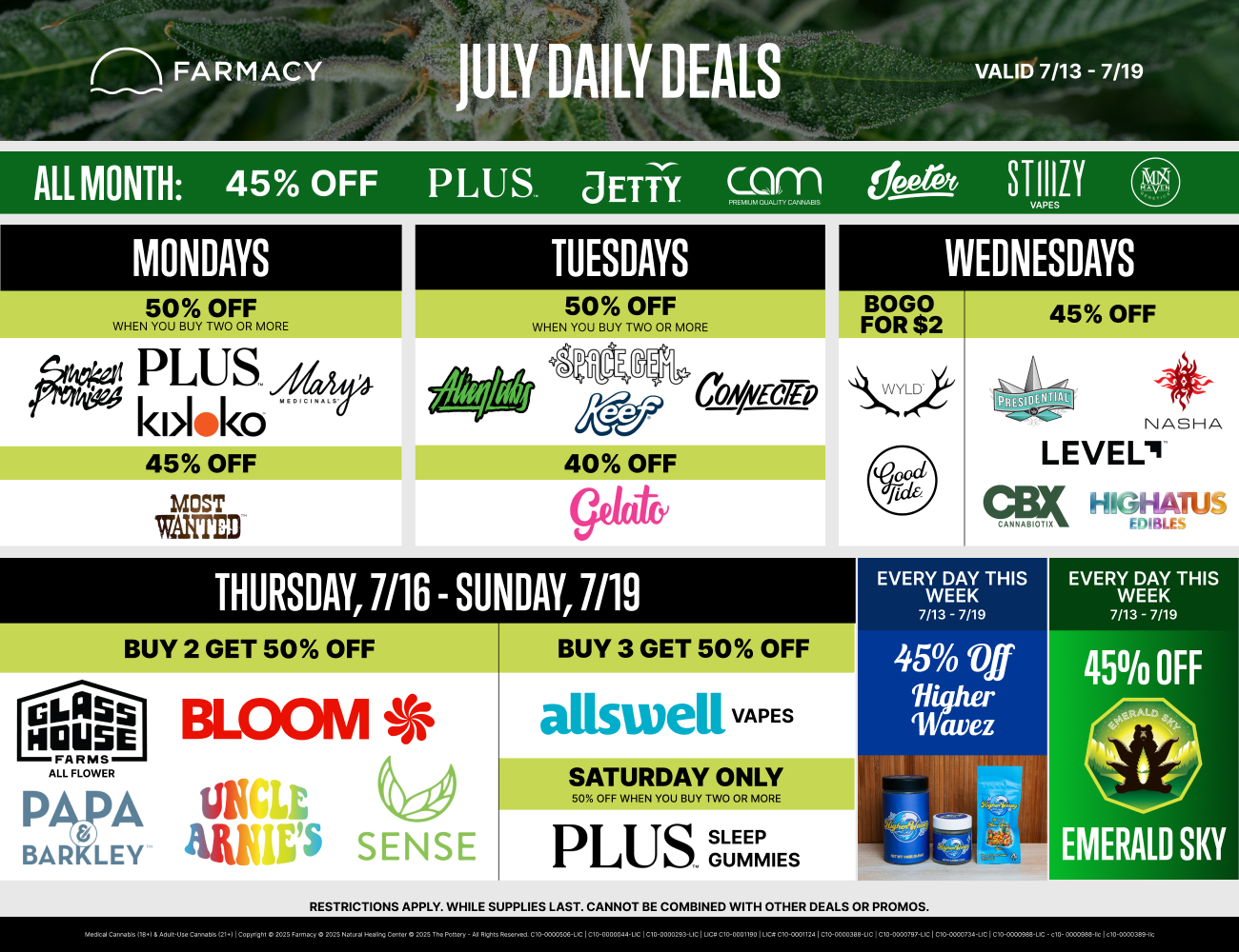 2 Week Promo Calendar