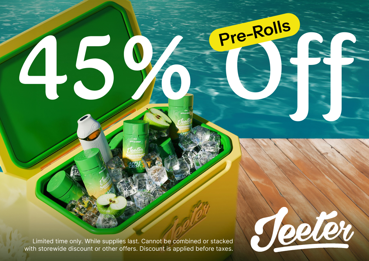 45% Off Jeeter Pre-Rolls
