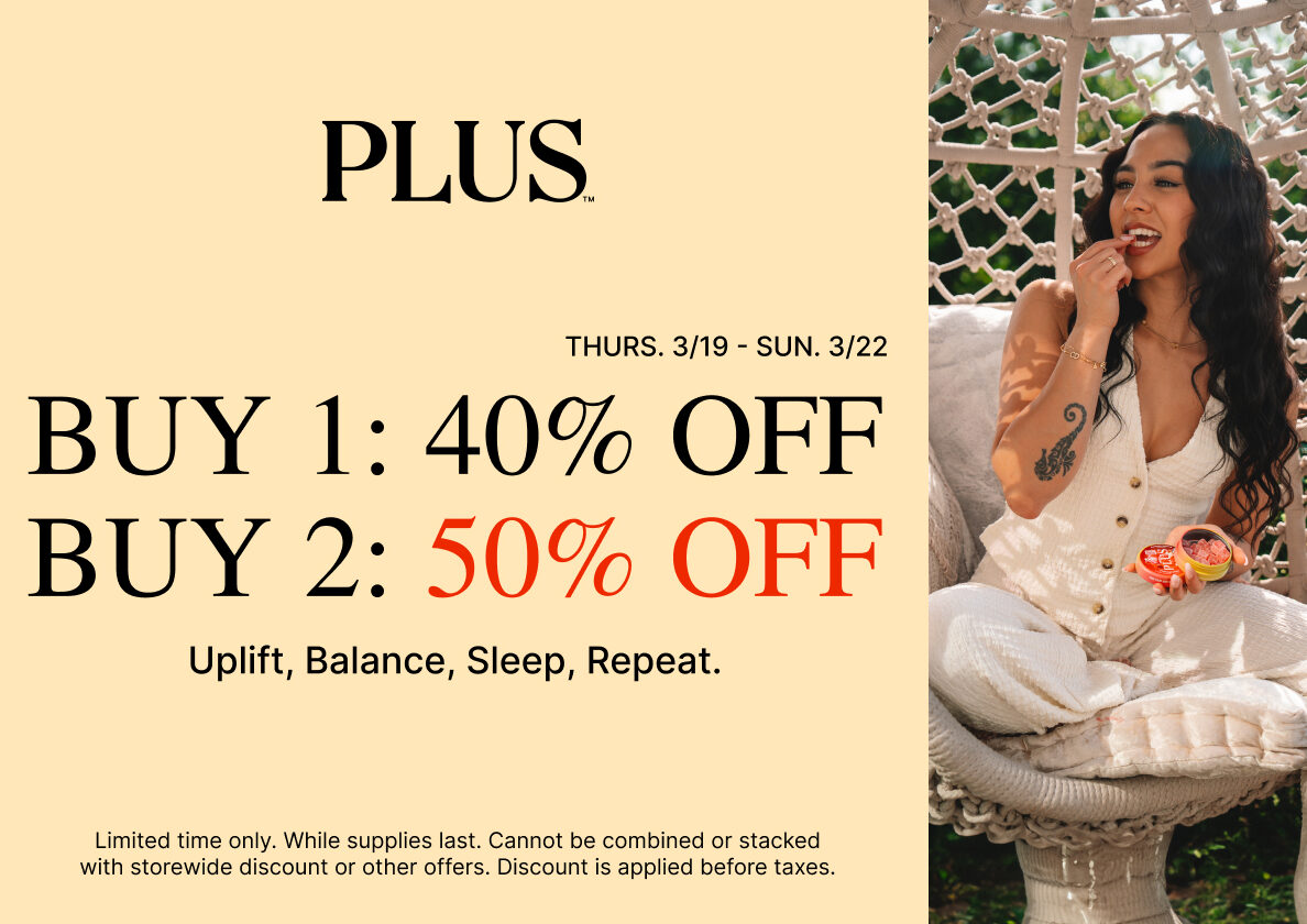 50% Off PLUS Products