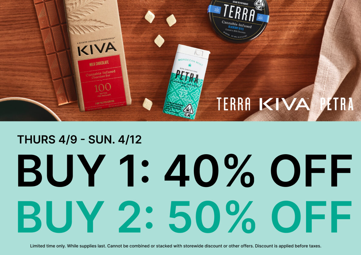 50% Off KIVA, Petra & Terra
