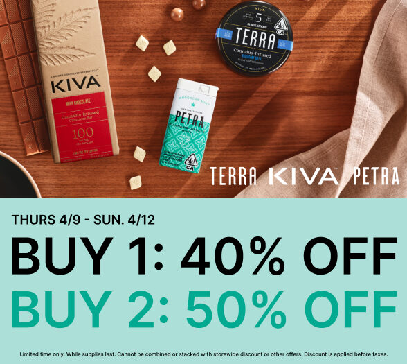 50% Off KIVA, Petra & Terra