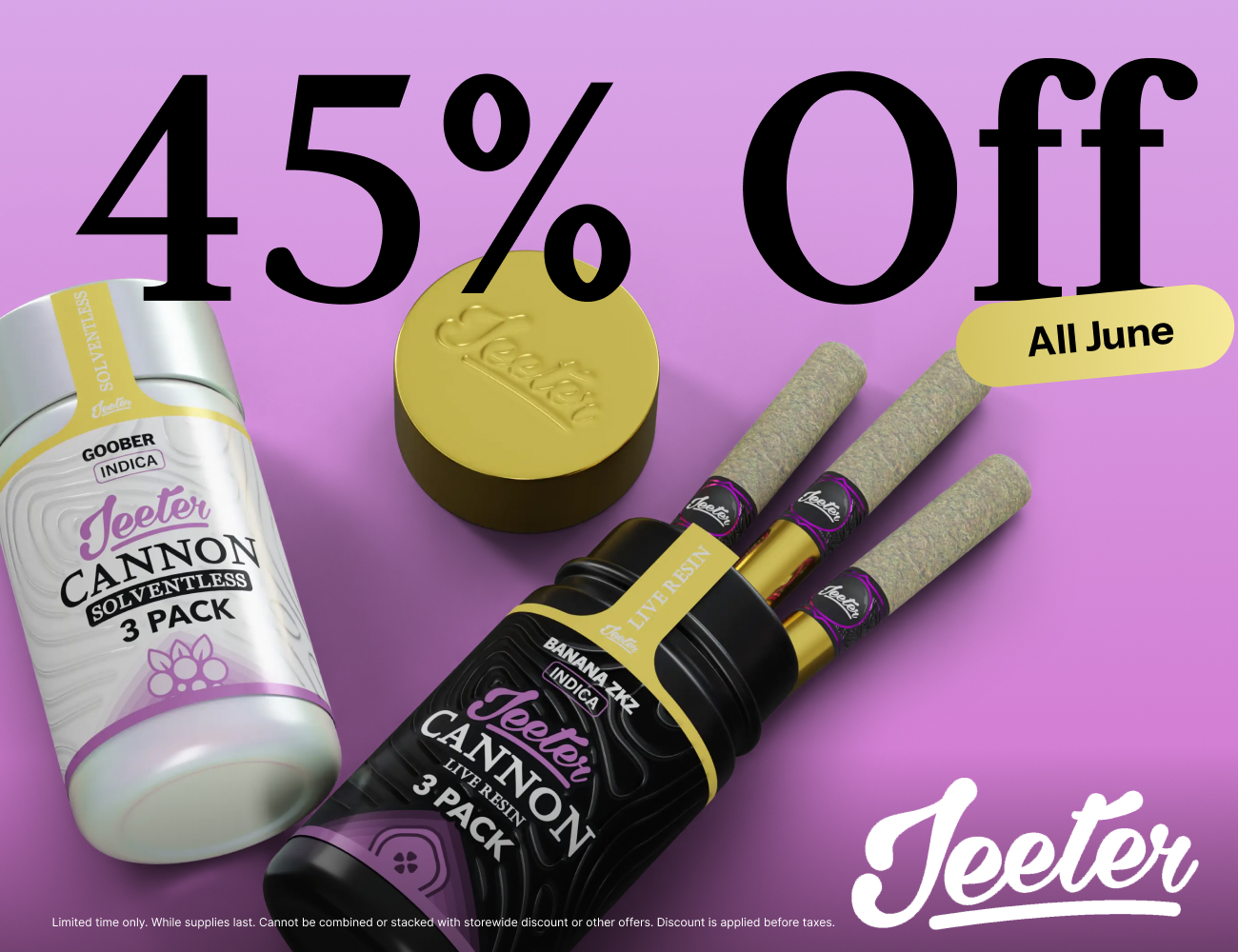 45% Off Jeeter June