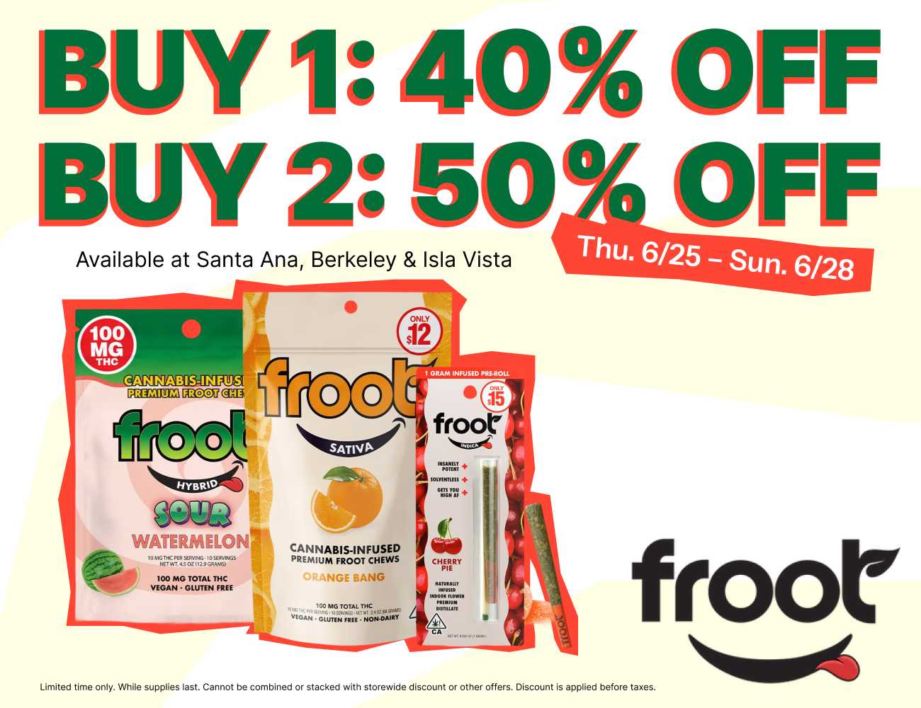 50% Off Froot