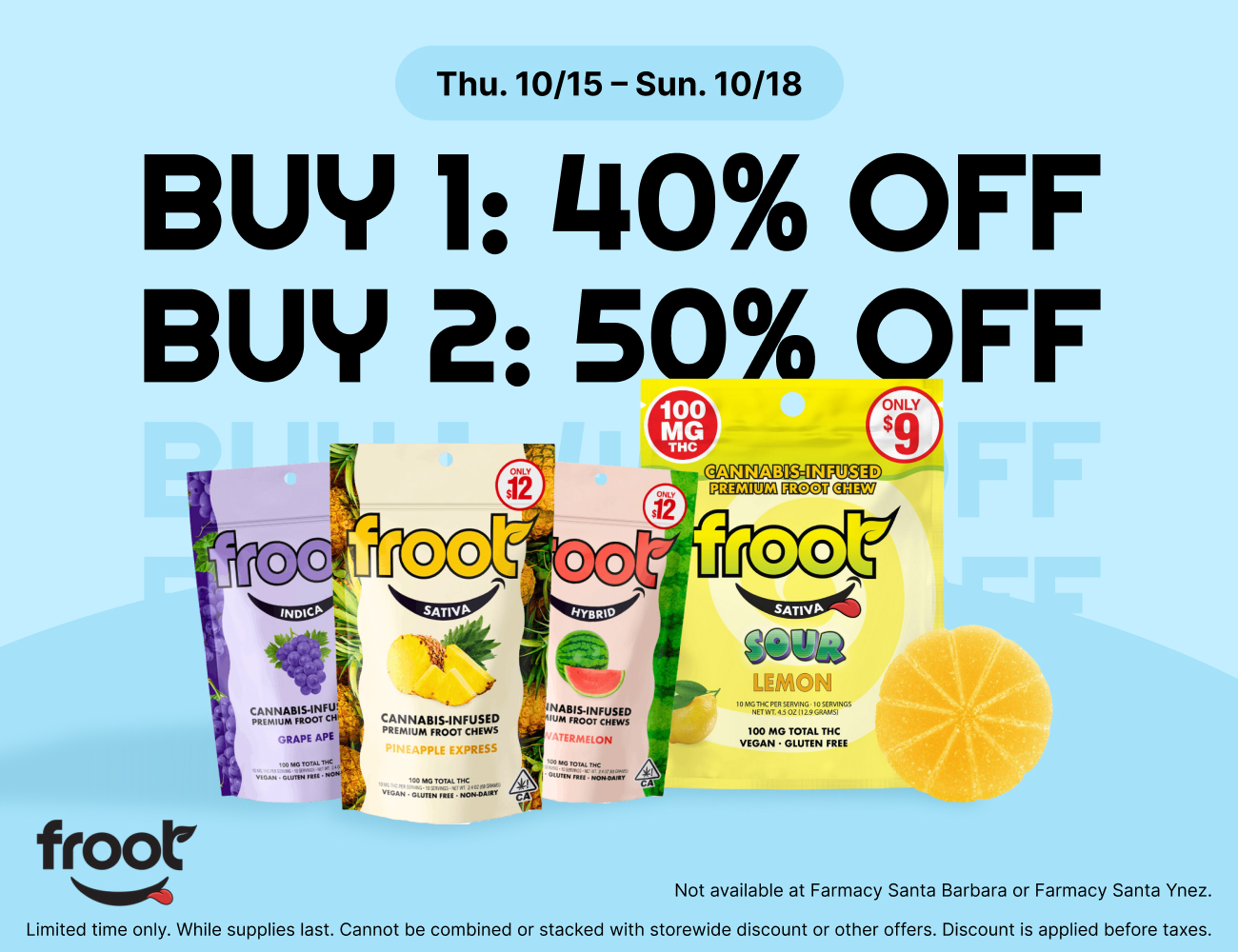 50% Off Froot