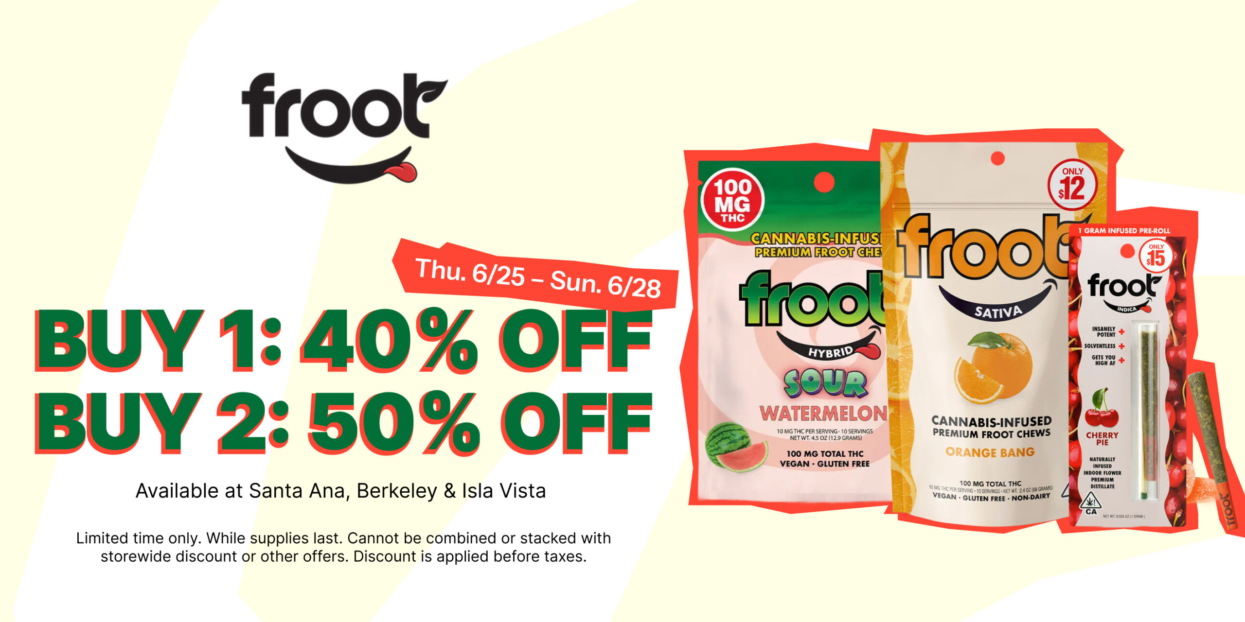 50% Off Froot