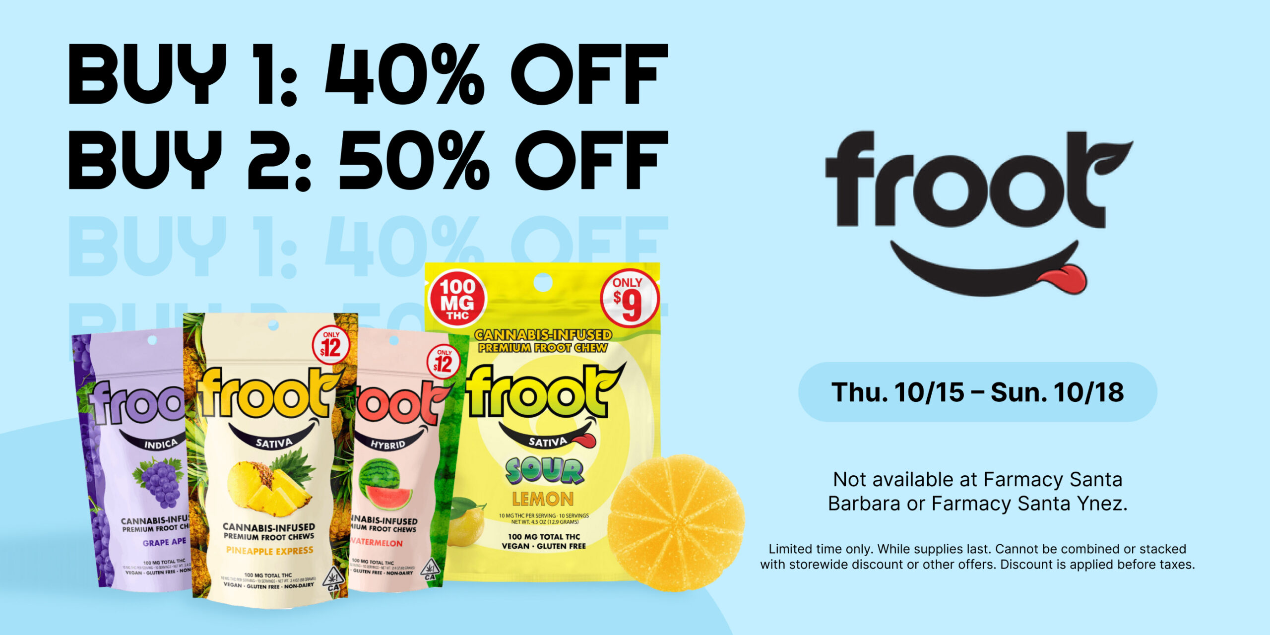 50% Off Froot