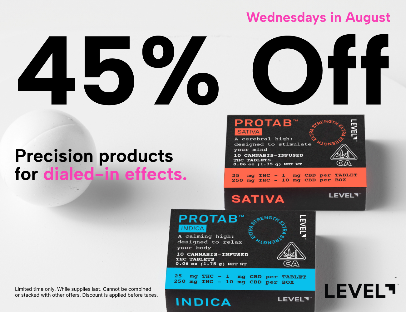 Level Wednesday 8.12
