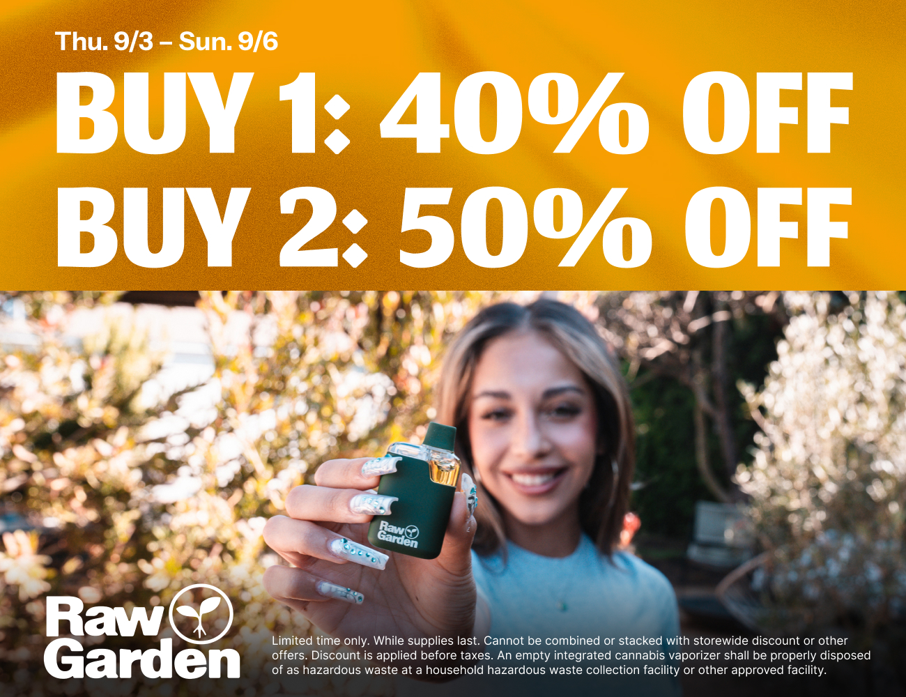 50% Off Raw Garden