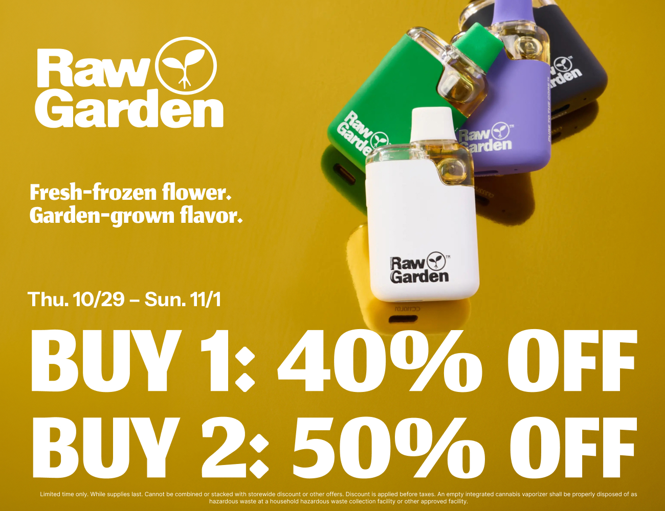 50% Off Raw Garden