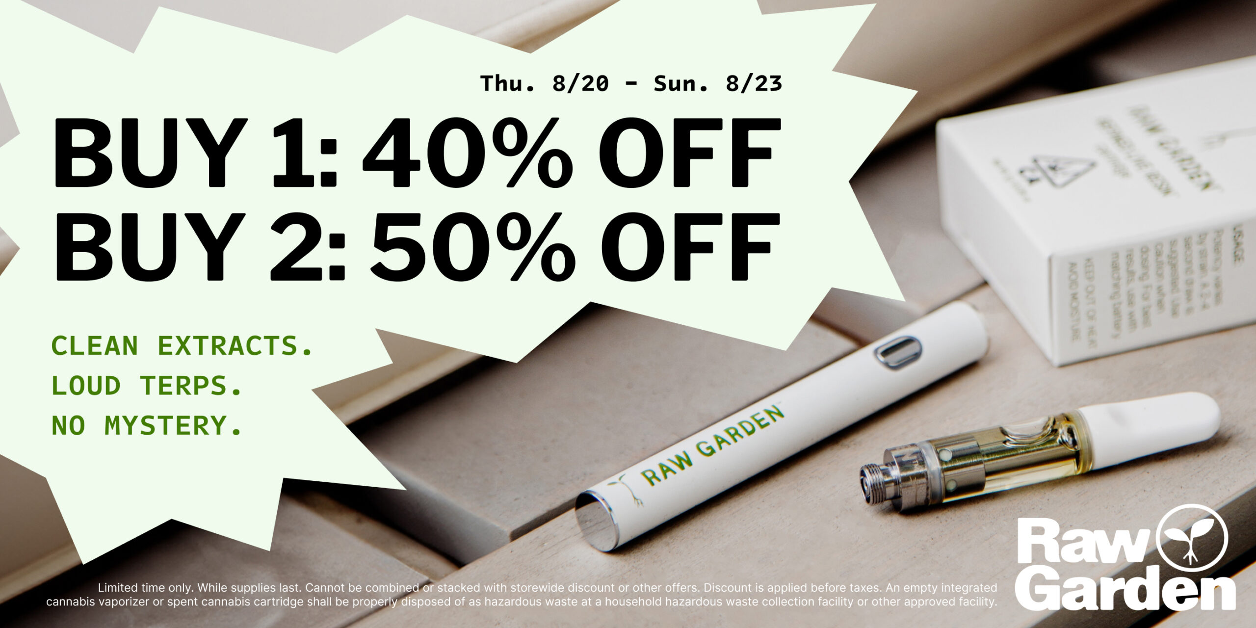 50% Off Raw Garden