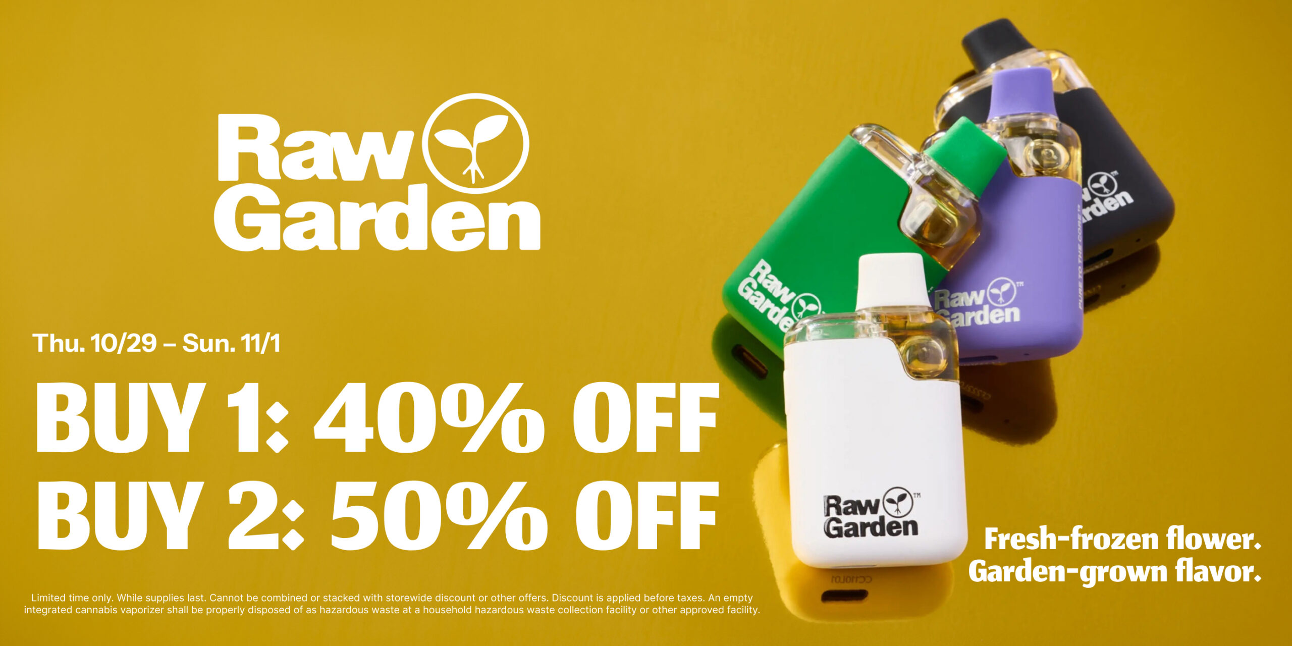 50% Off Raw Garden