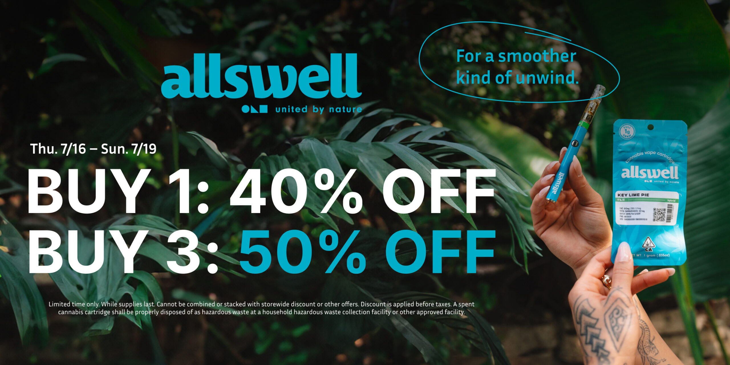 50% Off Allswell Vapes