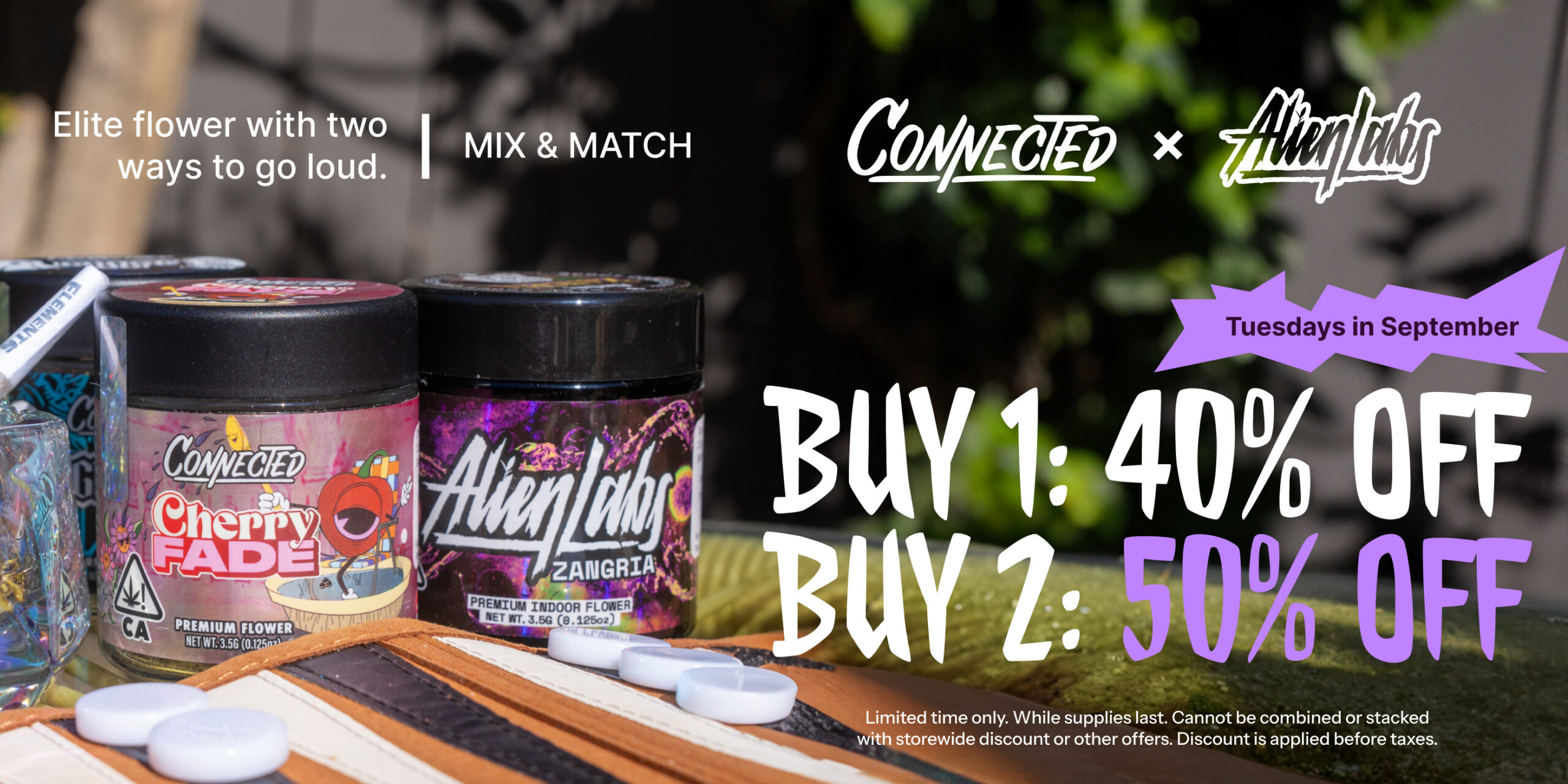 30% Off Connected & Alien Labs Flower & Vape
