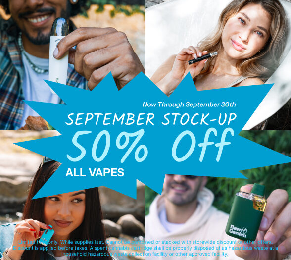 50% Off All Vapes