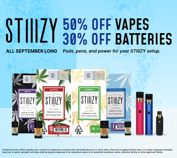 45% Off STIIIZY Vapes