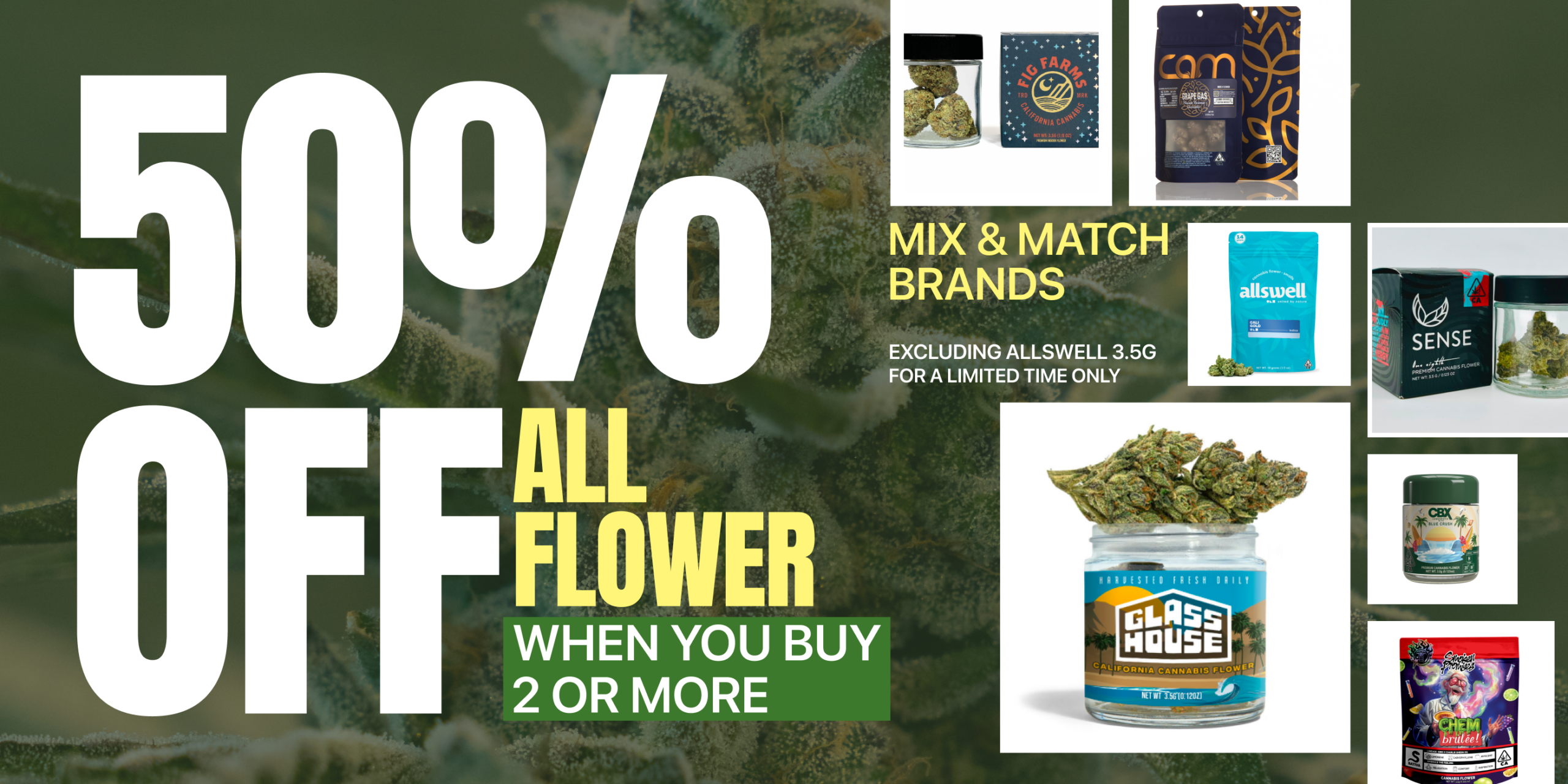 50% Off Flower